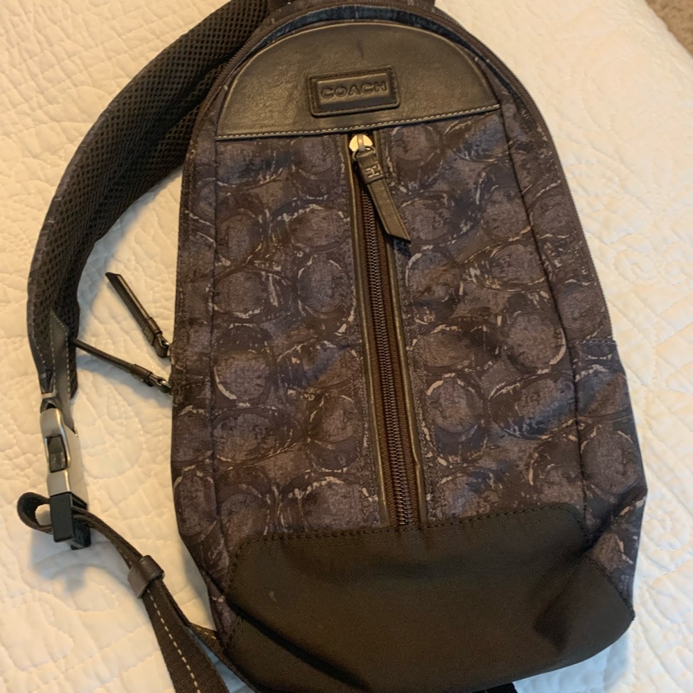 Coach one rope military green and brown bag - Picture 8 of 12
